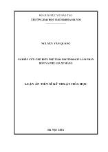 Luận án Nghiên cứu chế biến phế thải photphogip làm phân bón và phụ gia xi măng