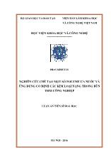 Luận án Nghiên cứu chế tạo một số polyme ưa nước và ứng dụng cố định các kim loại nặng trong bùn thải công nghiệp
