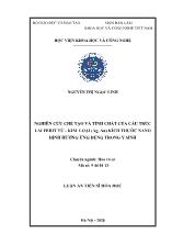 Luận án Nghiên cứu chế tạo và tính chất của cấu trúc lai ferit từ - Kim loại (ag, au) kích thước nano định hướng ứng dụng trong y sinh