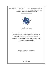 Luận án Nghiên cứu đặc điểm sinh học, sinh thái của ong anisopteromalus calandrae (howard) ký sinh mọt cánh cứng hại trong kho tại tỉnh Đồng Tháp