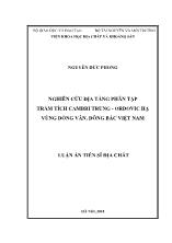 Luận án Nghiên cứu địa tầng phân tập trầm tích cambri trung - Ordovic hạ vùng đồng văn, đông bắc Việt Nam