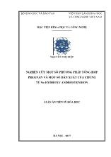 Luận án Nghiên cứu một số phương pháp tổng hơp̣ pregnan và một số dẫn xuất của chúng từ 9α - Hydroxy androstendion