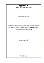 Luận án Nghiên cứu phương pháp tìm kiếm ngữ nghĩa sử dụng ontology và ứng dụng xây dựng hệ thống tra cứu, tìm kiếm văn bản mẫu bệnh