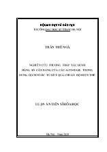 Luận án Nghiên cứu phương pháp xác định hằng số cân bằng của các acid-Base trong dung dịch nước từ kết quả chuẩn độ điện thế