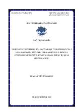 Luận án Nghiên cứu thành phần hóa học và hoạt tính sinh học của 2 loài markhamia stipulata var. canaense v.s. dang và stereospermum binhchauensis v.s. dang thuộc họ quao (bignoniaceae)