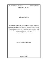 Luận án Nghiên cứu xây dựng mô hình thực nghiệm bệnh tự kỷ bằng natri valproat và tác dụng cải thiện hành vi của môi trường phong phú trên chuột nhắt trắng