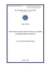 Luận án Phân tích dao động phi tuyến bằng cách tiếp cận trung bình có trọng số