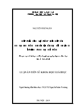 Luận án Phát triển năng lực tư duy khái quát hóa cho học sinh thông qua bài tập Hóa học hữu cơ lớp 11 ở trường Trung học phổ thông