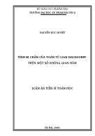 Luận án Tính bị chặn của toán tử loại hausdorff trên một số không gian hàm