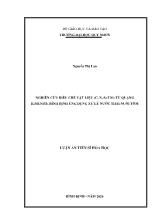 Nghiên cứu điều chế vật liệu (c, n, s) - TiO2 từ quặng ilmenite bình định ứng dụng xử lý nước thải nuôi tôm