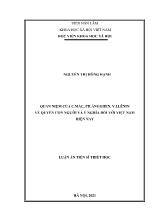 Quan niệm của C.mác, Ph.ăngghen, V.I.Lênin về quyền con người và ý nghĩa đối với Việt Nam hiện nay