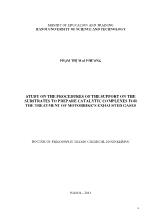 Study on the procedures of the support on the substrates to prepare catalytic complexes for the treatment of motorbike’s exhausted gases