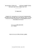 Tóm tắt Luận án Nghiên cứu ảnh hưởng của nguyên tố dinh dưỡng kết hợp với chất điều hòa sinh trưởng thực vật đến năng suất, chất lượng hoa lan dendrobium sonia ở giai đoạn sản xuất