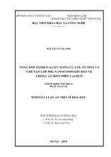Tóm tắt Luận án Tổng hợp hydrotalxit mang ức chế ăn mòn và chế tạo lớp phủ nanocompozit bảo vệ chống ăn mòn thép cacbon