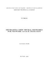 Developing deep neural networks for network attack detection
