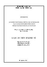 Luận án Giải pháp triển khai chiến lược kinh doanh tại các doanh nghiệp phát điện thuộc tập đoàn điện lực Việt Nam