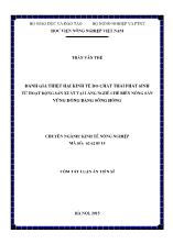 Tóm tắt Luận án Đánh giá thiệt hại kinh tế do chất thải phát sinh từ hoạt động sản xuất tại làng nghề chế biến nông sản vùng đồng bằng Sông Hồng