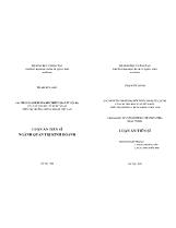 Luận án Các nhân tố ảnh hưởng đến thiên vị đầu tư cục bộ của các nhà đầu tư nước ngoài trên thị trường chứng khoán Việt Nam
