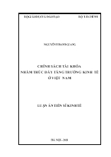 Luận án Chính sách tài khóa nhằm thúc đẩy tăng trưởng kinh tế tại Việt Nam