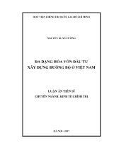 Luận án Đa dạng hóa vốn đầu tư xây dựng đường bộ ở Việt Nam