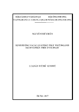Luận án Định hướng và các giải pháp phát triển ngành dịch vụ phân phối ở Việt Nam