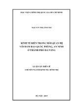 Luận án Kinh tế biển trong mối quan hệ với đảm bảo Quốc phòng, An ninh ở thành phố Đà Nẵng