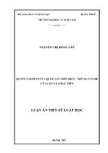 Luận án Quyền tài phán của quốc gia trên biển – Những vấn đề lý luận và thực tiễn