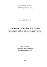 Luận án Chiến lược nâng cấp chuỗi giá trị thanh long đồng bằng sông Cửu Long