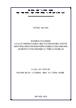 Luận án Đánh giá tác động của các nhiệm vụ khoa học và công nghệ cấp tỉnh đối với sự phát triển kinh tế xã hội của địa phương (nghiên cứu trường hợp cụ thể của Nghệ An)