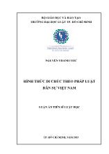 Luận án Hình thức di chúc theo pháp luật dân sự Việt Nam