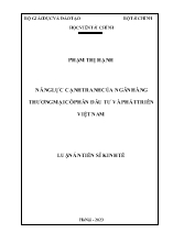 Luận án Năng lực cạnh tranh của Ngân hàng thương mại cổ phần Đầu tư và Phát triển Việt Nam