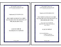 Luận án Phát triển ngành sản xuất điện tại cộng hòa dân chủ nhân dân Lào theo hướng bền vững