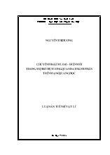 Luận án Chuyển pha kim loại - điện môi trong một số hệ tương quan đa thành phần trên mạng quang học
