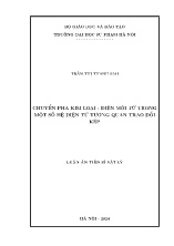 Luận án Chuyển pha kim loại - điện môi từ trong một số hệ điện tử tương quan trao đổi kép