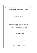 Luận án Đánh giá ảnh hưởng của thiết kế Implant - Trụ phục hình lên sự thay đổi sinh học mô quanh implant nha khoa