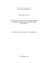 Luận án Liouvillian solutions of first-order algebraic ordinary differential equations
