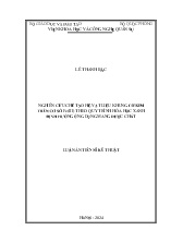 Luận án Nghiên cứu chế tạo hệ vật liệu khung cơ kim trên cơ sở Fe (III) theo quy trình hóa học xanh định hướng ứng dụng mang dược chất
