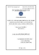 Luận án Nghiên cứu chế tạo và đặc trưng vật liệu tổ hợp chitosan/alginate chứa các polyphenol trong trà hoa vàng (camellia chrysantha)