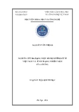 Luận án Nghiên cứu đa dạng một số họ lưỡng cư ở Việt Nam và tình trạng nhiễm nấm của chúng
