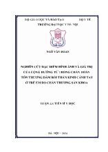 Luận án Nghiên cứu đặc điểm hình ảnh và giá trị của cộng hưởng từ trong chẩn đoán tổn thương đám rối thần kinh cánh tay ở trẻ em do chấn thương sản khoa