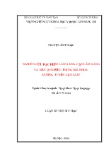 Luận án Nghiên cứu đặc điểm lâm sàng, cận lâm sàng và kết quả điều trị ngoại khoa cường tuyến cận giáp