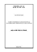 Luận án Nghiên cứu mô phỏng và công nghệ chế tạo transistor có độ linh động điện tử cao dựa trên GaN