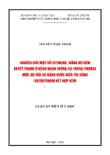 Luận án Nghiên cứu một số Cytokine, nồng độ kém huyết thanh ở bệnh nhân trứng cá thông thường mức độ vừa và nặng được điều trị bằng Isotretinoin kết hợp kẽm