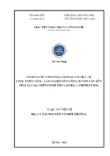 Luận án Nghiên cứu sinh thái cảnh quan phục vụ phát triển nông, lâm nghiệp bền vững huyện Văn Yên, tỉnh Yên Bái trên cơ sở tiếp cận địa lý định lượng