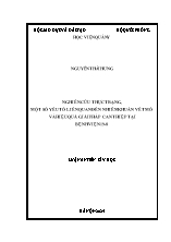 Luận án Nghiên cứu thực trạng, một số yếu tố liên quan đến nhiễm khuẩn vết mổ và hiệu quả giải pháp can thiệp tại bệnh viện 19-8