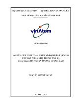 Luận án Nghiên cứu tính toán thừa số dạng đa cực cho các hạt nhân nhẹ trong tán xạ electron - hạt nhân ở năng lượng cao
