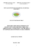 Luận án Research the characteristics of dioxin–contaminated soil in bien hoa airbase, dong nai province, and the impact of vetiver grass on these characteristic