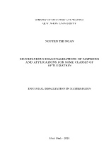 Luận án Simultaneous diagonalizations of matrices and applications for some classes of optimization