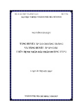 Luận án Tăng huyết áp áo choàng trắng và tăng huyết áp ẩn giấu trên bệnh nhân đái tháo đường týp 2