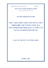 Luận án Thực trạng hiến, nhận tinh trùng, noãn trong điều trị vô sinh và kết quả thử nghiệm phần mềm quản lý thông tin tại các cơ sở hỗ trợ sinh sản